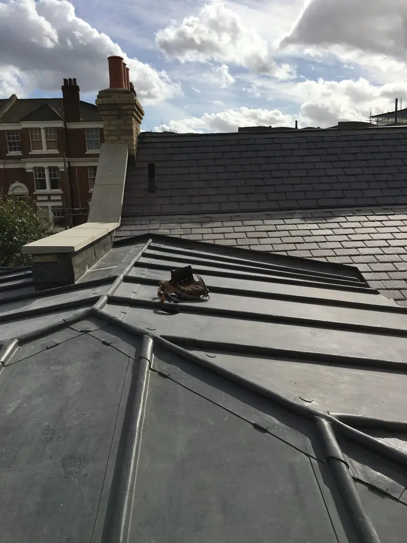 Leadwork repair on a pitched roof